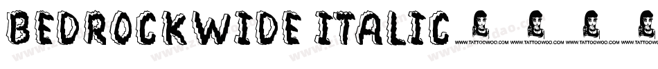 BedrockWide Italic字体转换